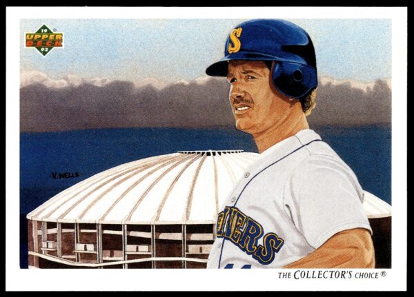 1992 Upper Deck Edgar Martinez Seattle Mariners Baseball Card #91 Checklist Front.