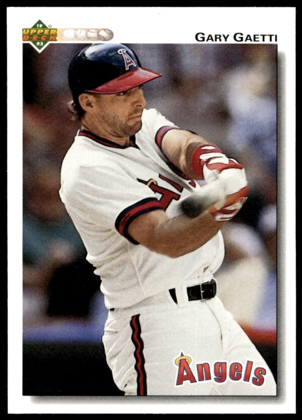 Gary Gaetti 1992 Upper Deck #321 Minnesota Twins Baseball Card Front.