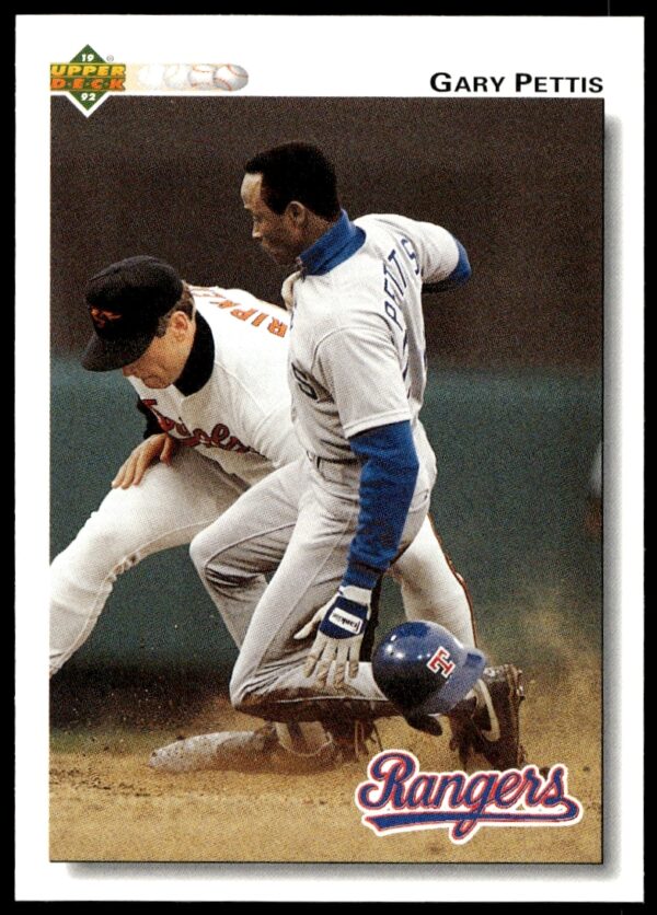 1992 Upper Deck Baseball Card Gary Pettis #179 in Angels Uniform