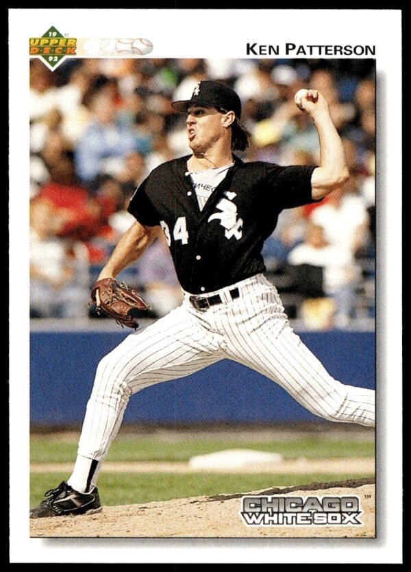 Ken Patterson 1992 Upper Deck #440 - Chicago White Sox pitcher in action.