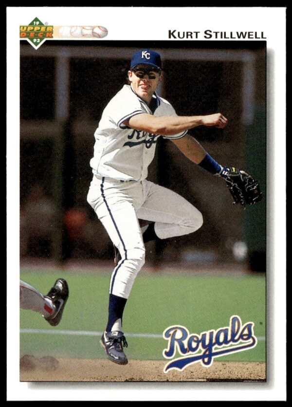 Kurt Stillwell 1992 Upper Deck #329 Baseball Card – Action Shot in Team Uniform.