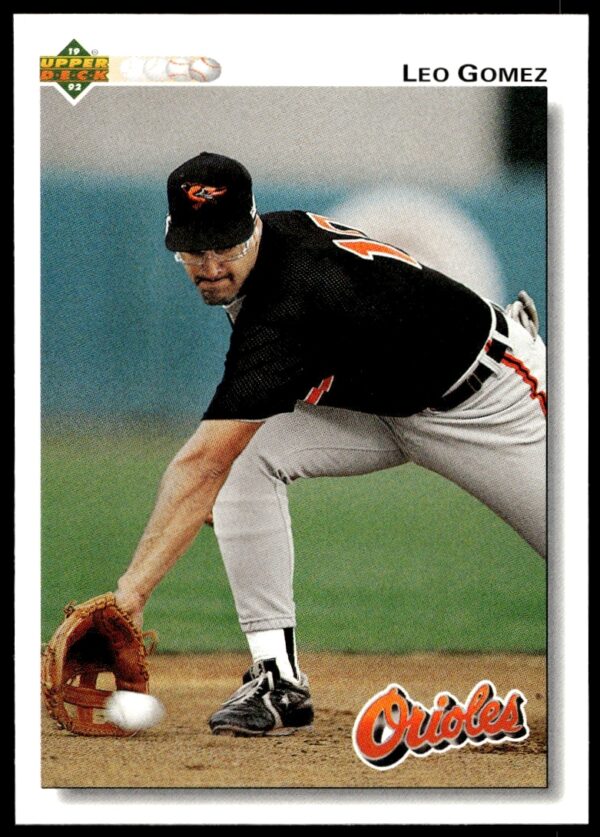 Leo Gomez 1992 Upper Deck #161 Baseball Card Front Orioles Third Baseman