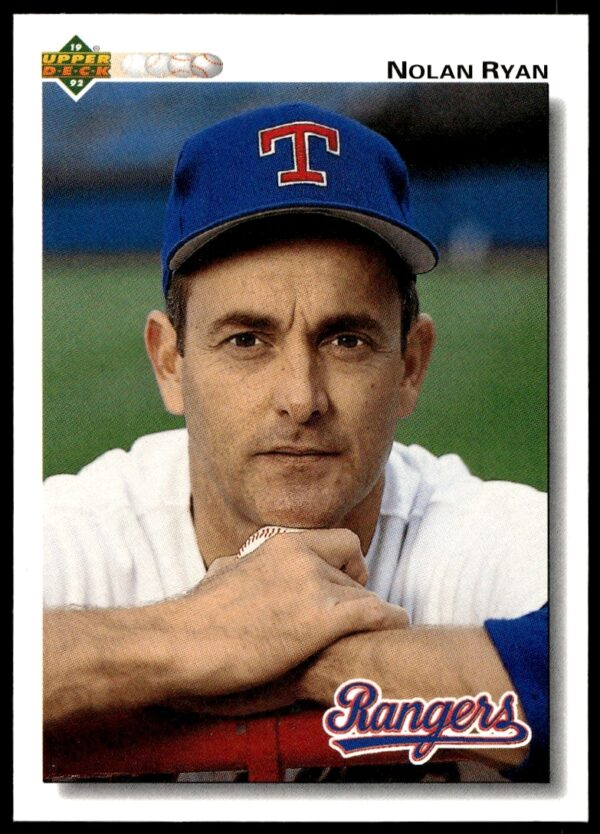 Nolan Ryan 1992 Upper Deck Card #655, featuring his legendary pitching form.