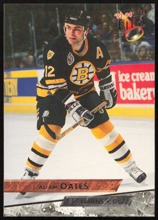 Adam Oates 1993-94 Fleer Ultra Card #156, showcasing his dynamic hockey action.