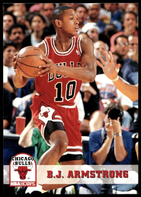 B.J. Armstrong 1993-94 Hoops Card #25, Chicago Bulls, NBA.
