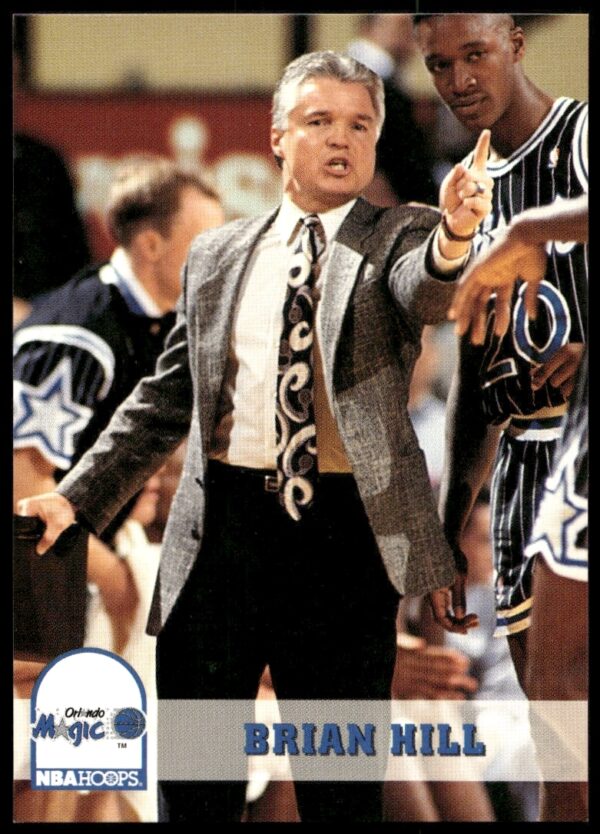 Brian Hill 1993-94 Hoops Basketball Card #248 featuring Orlando Magic Head Coach.