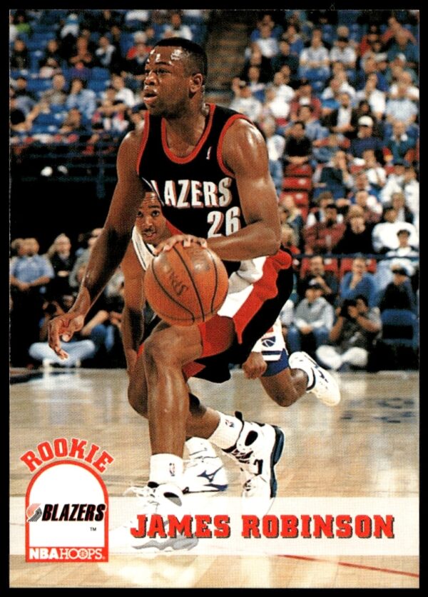 James Robinson in action, 1993-94 Hoops Basketball Card #398, collectors favorite.