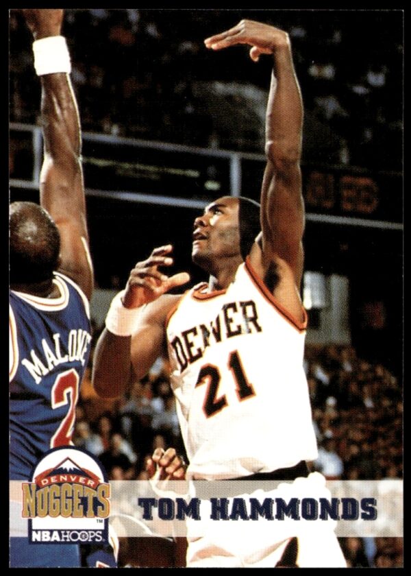 Tom Hammonds NBA Denver Nuggets 1993-94 Hoops Card #326 Front