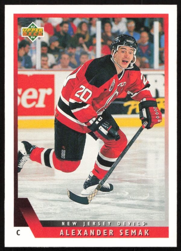 Alexander Semak 1993-94 Upper Deck Hockey Card #178 featuring action gameplay.