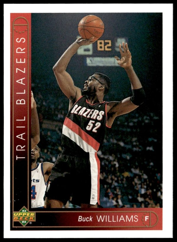 Buck Williams in action on 1993-94 Upper Deck Collectors Choice Card #129.