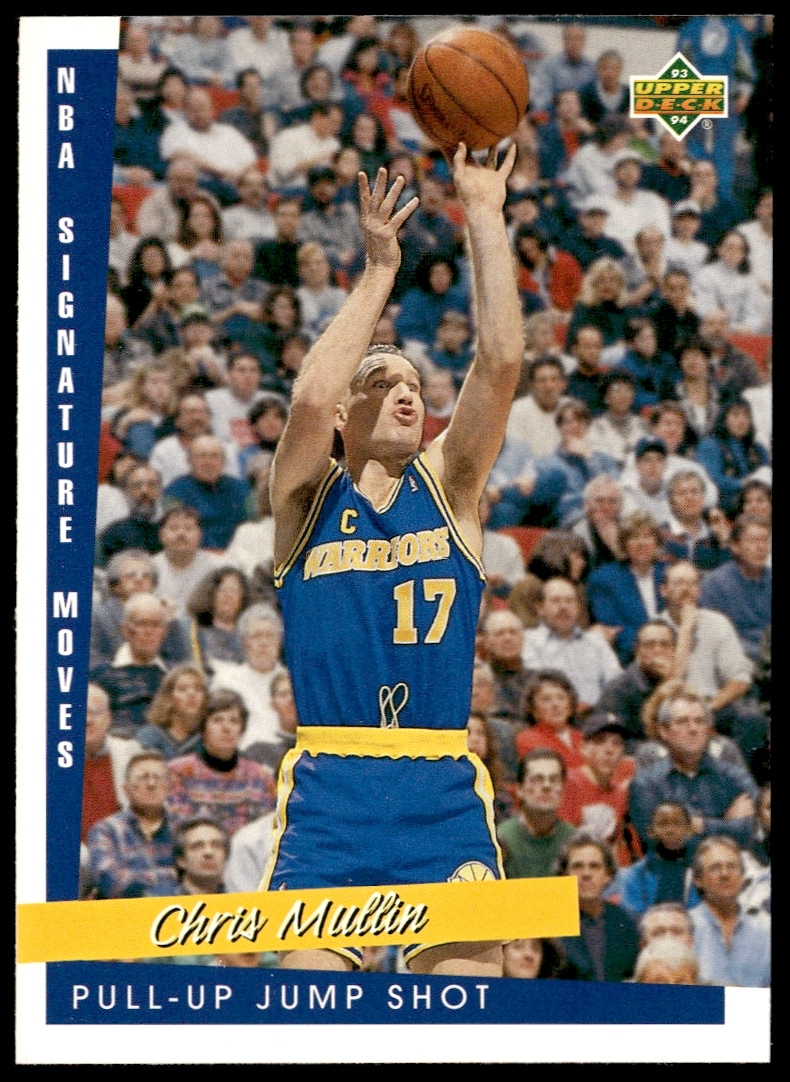 Chris Mullin 1993-94 Upper Deck Basketball Card #242 in Warriors Uniform.