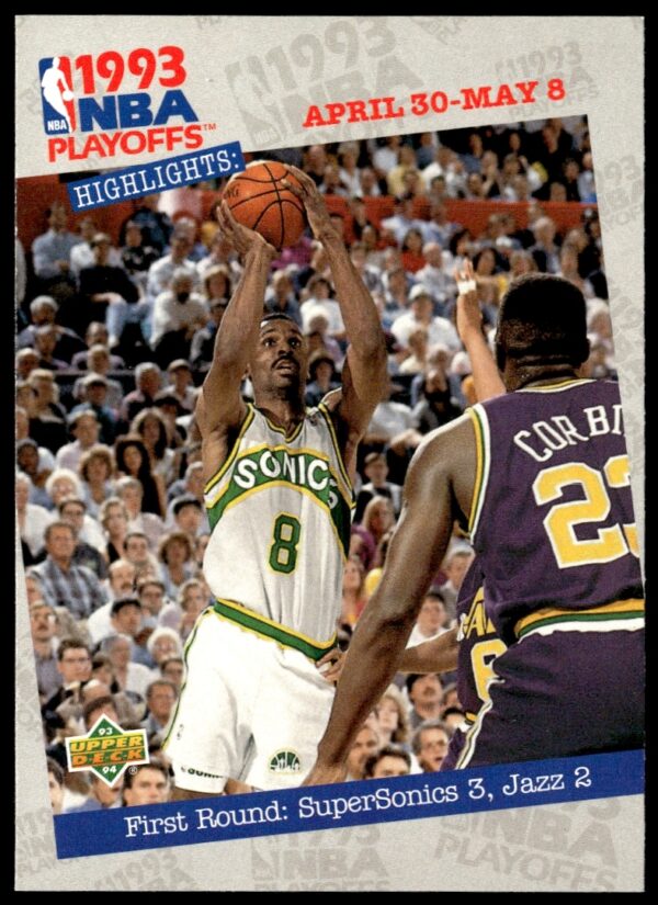 1993-94 NBA Playoffs: SuperSonics vs. Jazz First-Round Highlights, Seattle Wins Series.