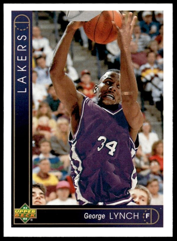 George Lynch 1993-94 Upper Deck trading card #159, action shot in team jersey.
