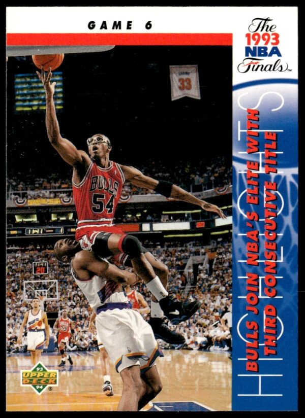Horace Grant dribbling, 1993-94 Upper Deck Card #203, Chicago Bulls jersey.