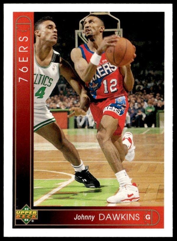 Johnny Dawkins Basketball Card 1993-94 Upper Deck, Action Shot, #143, Front View