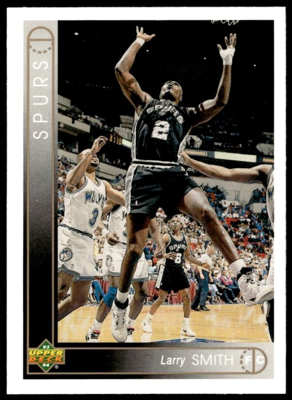 Basketball star Larry Smith on 1993-94 Upper Deck card #145 showcasing NBA talent.