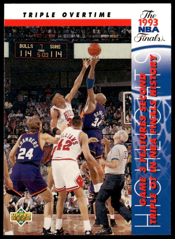 Scottie Pippen and Charles Barkley 1993 NBA Finals trading card #205.