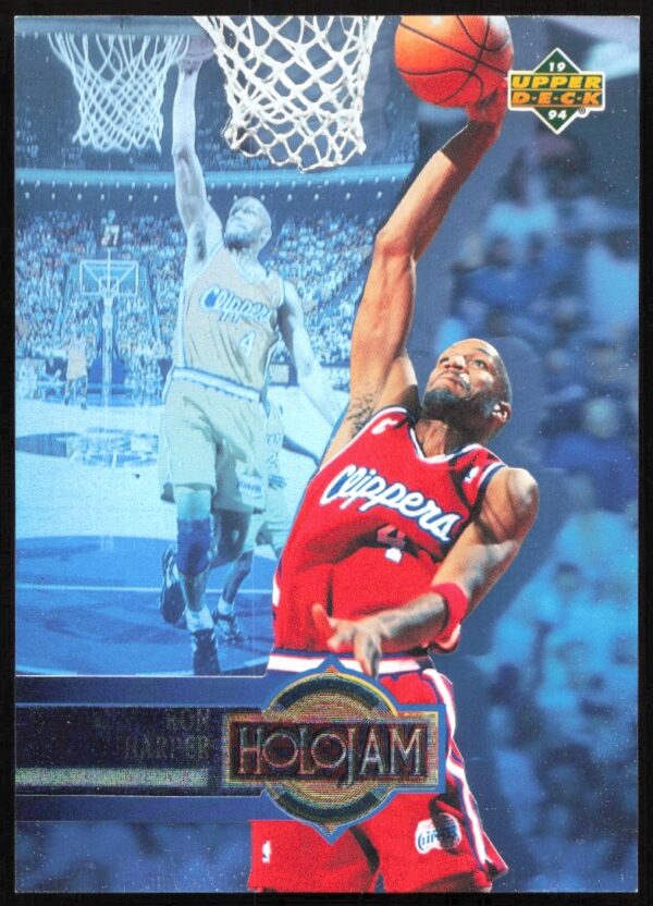 Rare 1993-94 Upper Deck Ron Harper Holojam Card #H12 Front Image.