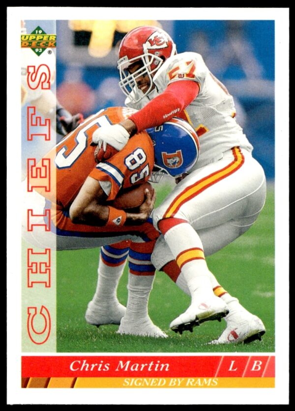 Chris Martin 1993 Upper Deck Baseball Card #210, showcasing him in uniform.