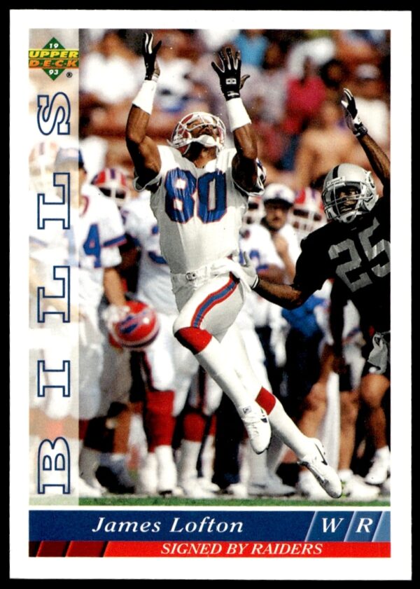 James Lofton 1993 Upper Deck football card #104 in NFL action pose.