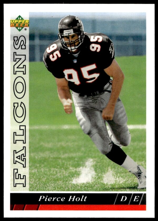 1993 Upper Deck Pierce Holt football card #164, showcasing Holt during gameplay.