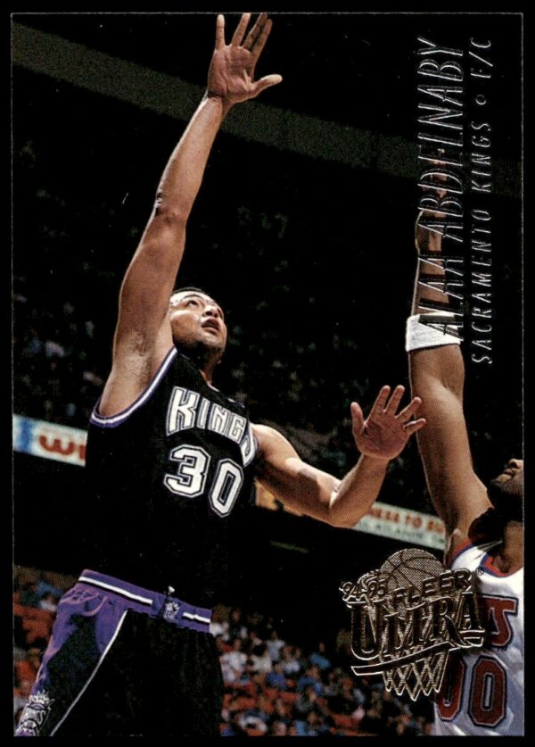 Alaa Abdelnaby 1994-95 Fleer Ultra basketball card #323 showcasing his NBA prowess.