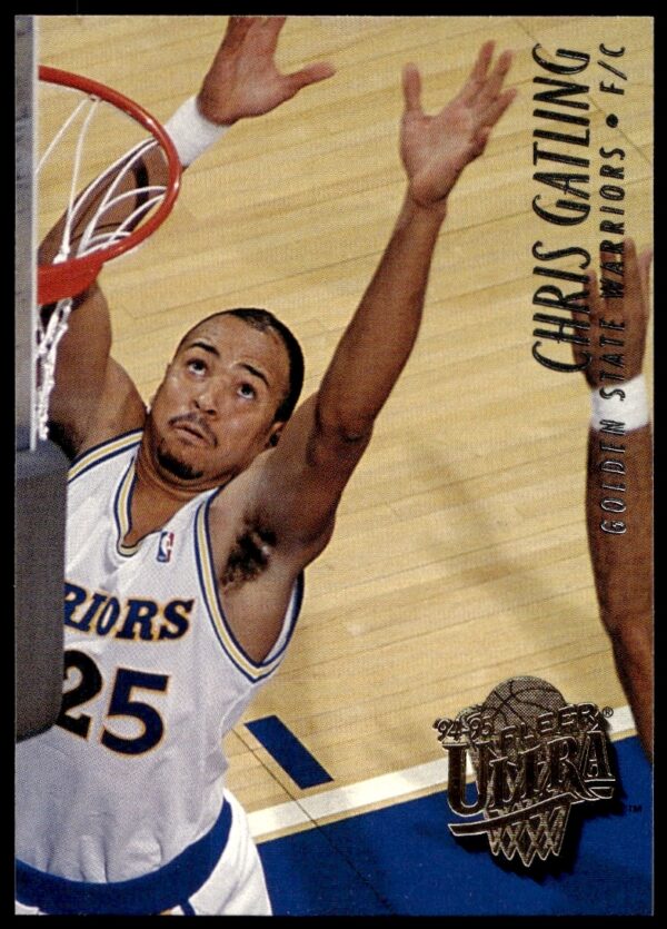 Chris Gatling 1994-95 Fleer Ultra Basketball Card #245 Front View Golden State Warriors.