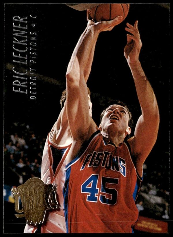 1994-95 Fleer Ultra Eric Leckner basketball card #240, collectible in action pose, front view.