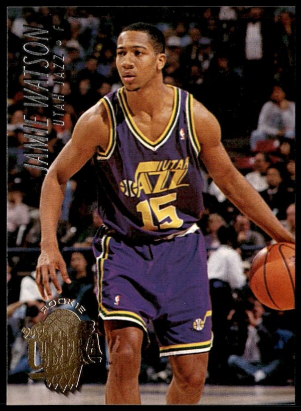 Front view of 1994-95 Fleer Ultra Jamie Watson basketball card, number 342.