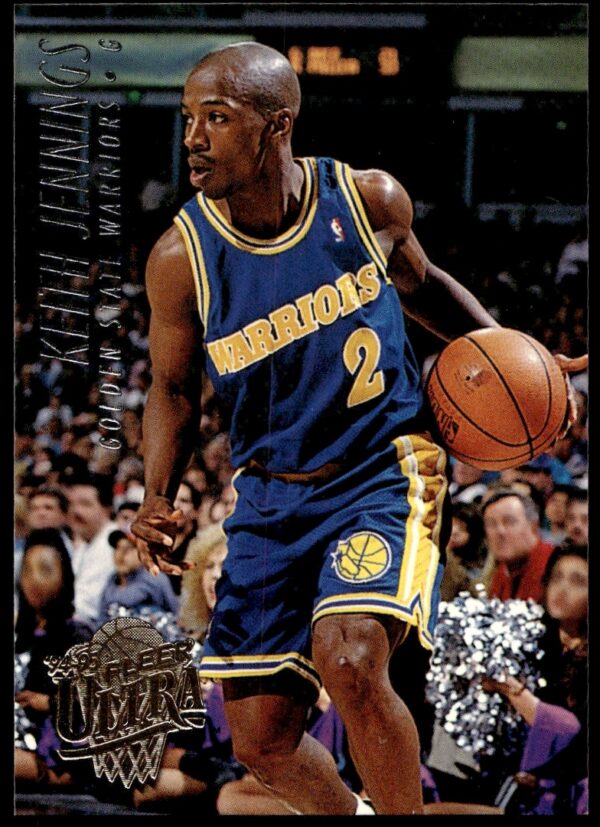 Keith Jennings 1994-95 Fleer Ultra card #247, Golden State Warriors action shot.