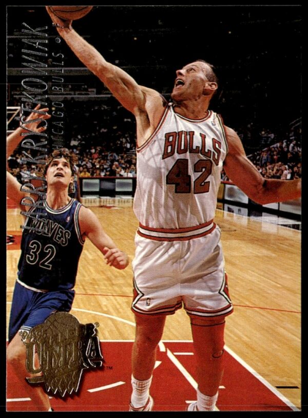 1994-95 Fleer Ultra Larry Krystkowiak basketball card, #219, showcasing his on-court action.