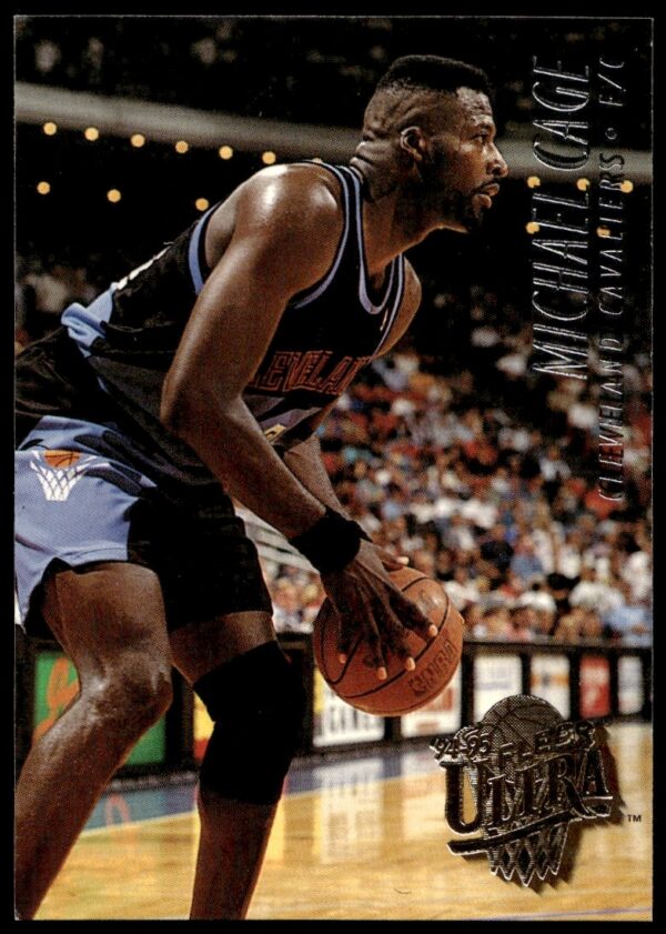 Michael Cage 1994-95 Fleer Ultra #222 Basketball Card Front.