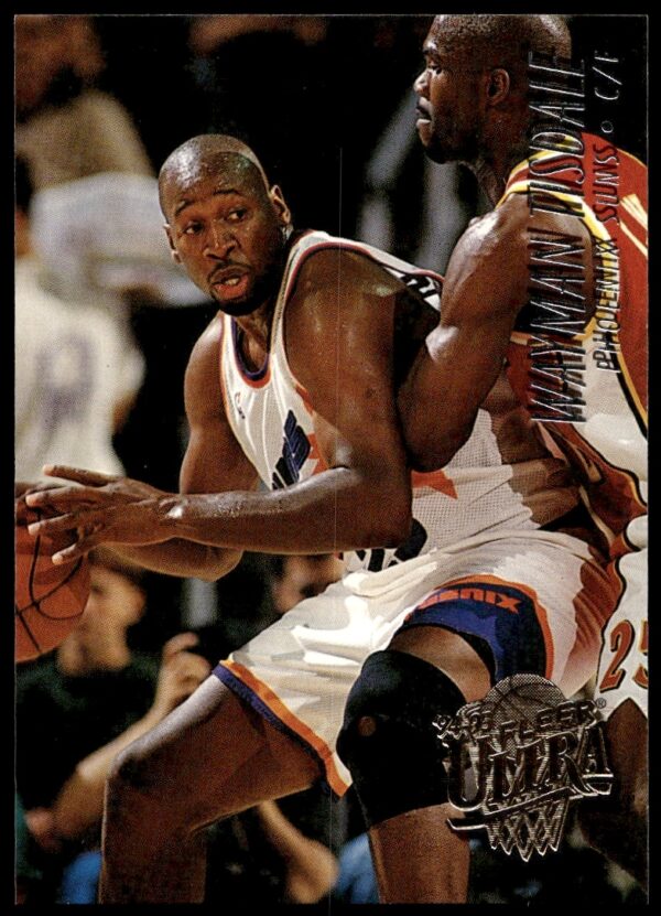 Wayman Tisdale 1994 Fleer Ultra card #320 showcasing him mid-action on the court.