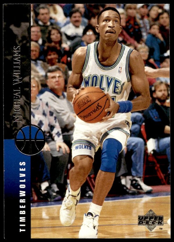Rare 1994-95 Upper Deck Michael Williams basketball card, #287, featuring iconic sports action.