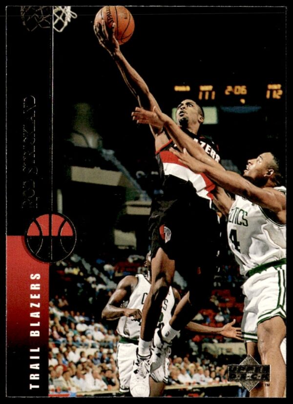 NBA card showing Rod Strickland from the 1994-95 season, Washington Bullets, Upper Deck #266.