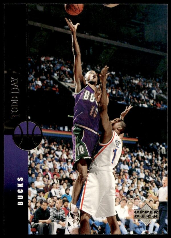 Todd Day 1994-95 Upper Deck Basketball Card #341 in Milwaukee Bucks Jersey
