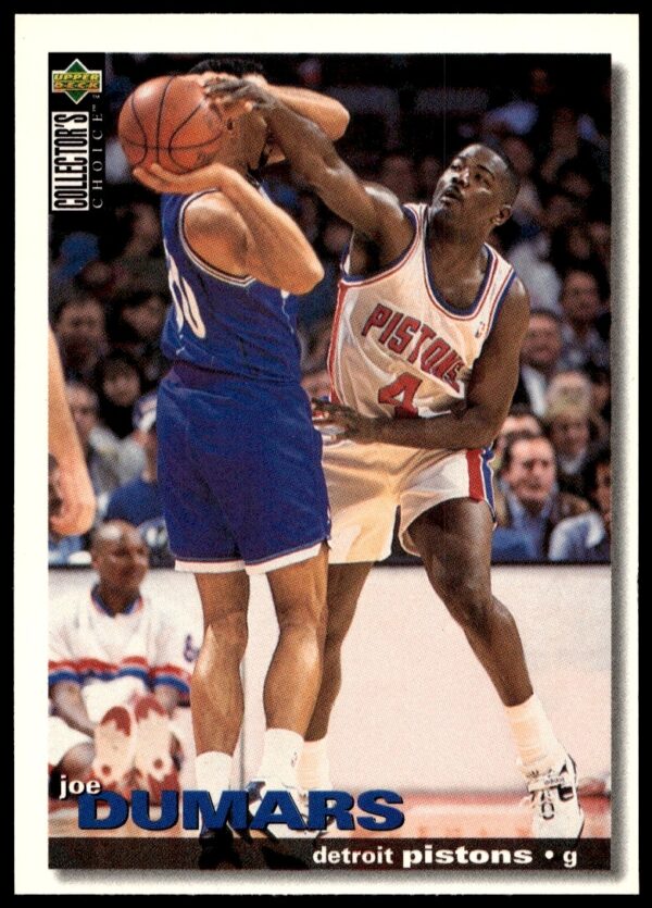 Joe Dumars 1995-96 Pistons Basketball Card - Upper Deck Collectors Choice #4 Front.