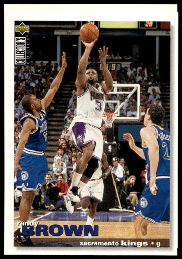 Randy Brown 1995-96 NBA Collectors Choice Card #137, Chicago Bulls Jersey Front Image.