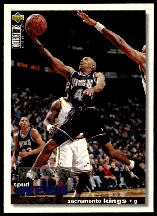 Spud Webb 1995-96 Upper Deck Card #44: Dynamic NBA Action Shot