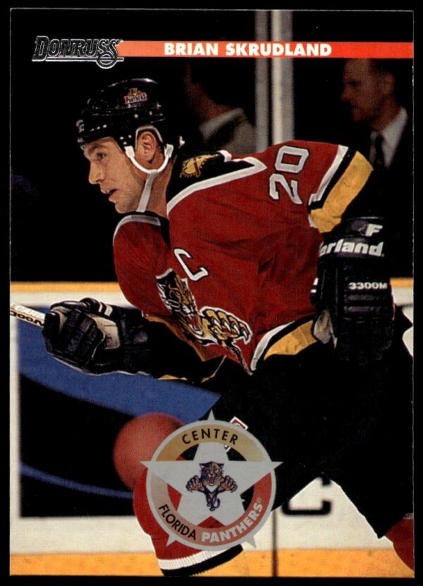 Brian Skrudland 1996-97 Donruss card #118 in Florida Panthers uniform (front).