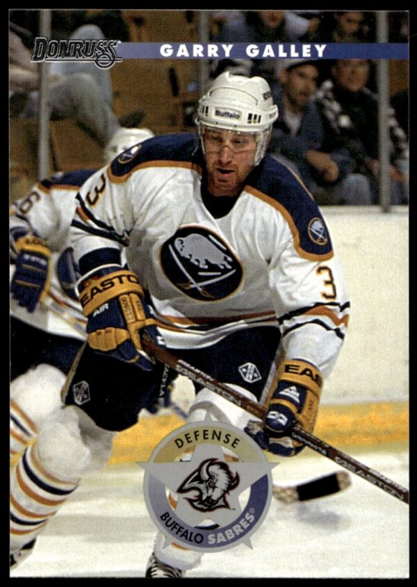 1996-97 Donruss hockey card of Garry Galley in action, #106, front view.