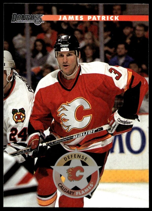 James Patrick 1996-97 Donruss Hockey Card #158 - Ice Action Shot, Collectible Memorabilia.