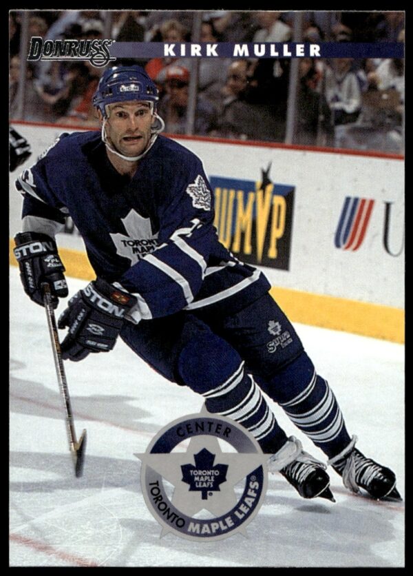 Kirk Muller 1996-97 Donruss Hockey Card #161, showcases mid-action, iconic NHL collectible.