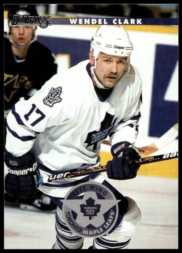 Wendel Clark 1996-97 Donruss Hockey Card #98, Toronto Maple Leafs Legend.