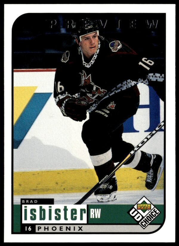 Brad Isbister 1998-99 Upper Deck hockey card #161, showcasing action-packed gameplay.