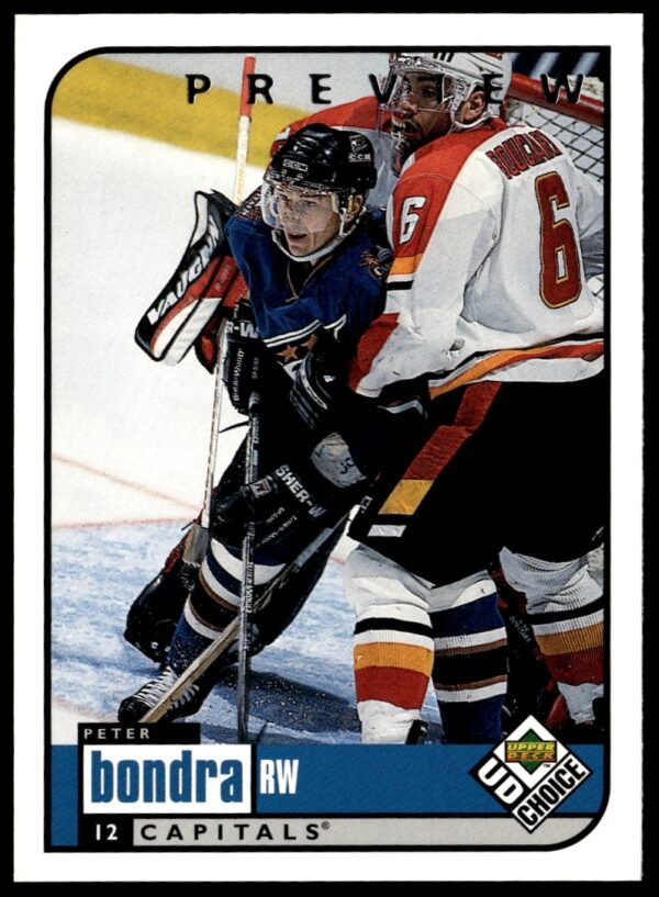 Peter Bondra 1998-99 Upper Deck Choice Preview Card #213 Front View