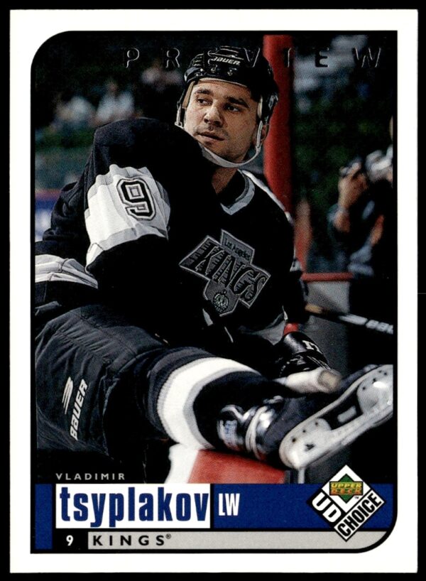 1998-99 Upper Deck UD Choice Preview hockey card of Vladimir Tsyplakov, #101, front view.