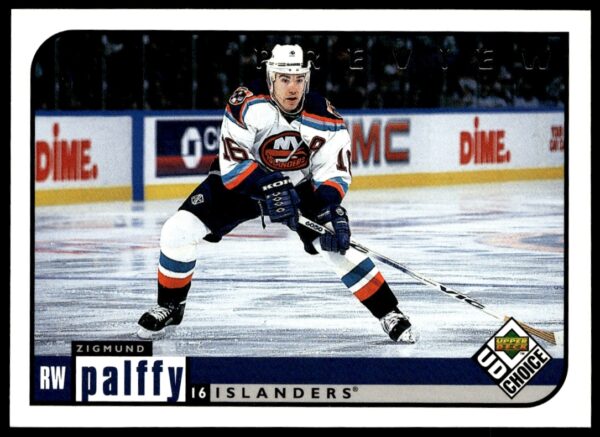 Zigmund Palffy 1998-99 UD Choice Preview Card, New York Islanders, #121 Front View.