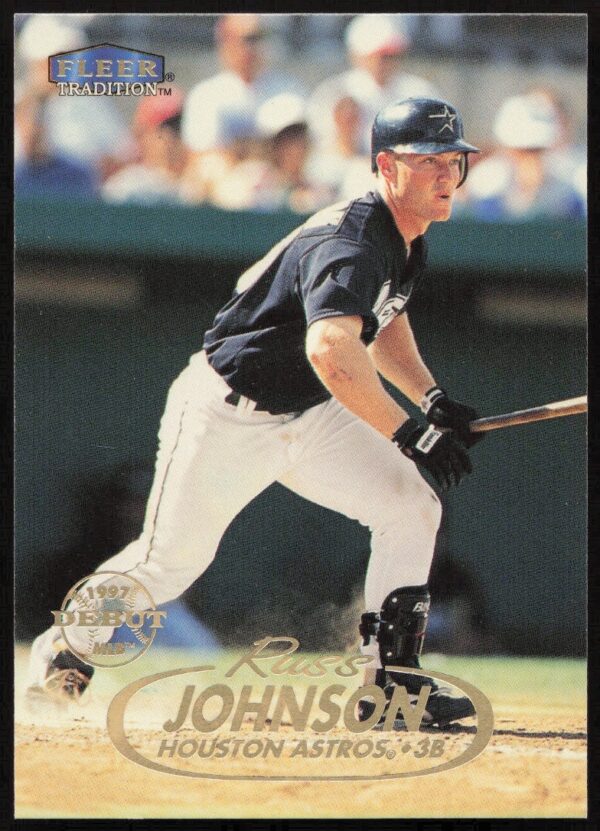 Russ Johnson 1998 Fleer Tradition Baseball Card #179 Action Shot Front