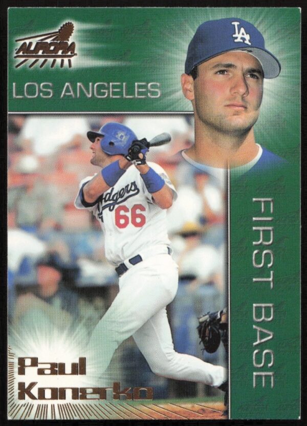 1998 Pacific Aurora Paul Konerko card #145 featuring his early career in team uniform.